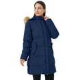 thumbnail image 6 of WenVen Women's Jacket Winter Puffer Coat Warm Windproof Fleece Jacket Blue 2XL, 6 of 7