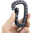 thumbnail image 4 of czcpp-Tactical Carabiner Keychain - 10 Pack Hard Polymer Carabiners D Rings Light Weight Spring Snap Gear Clip Utility Hooks Backpack Hanging Buckle for Outdoor Travelling Camping Hiking Fishing Blac, 4 of 4