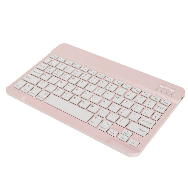 IOS Tablet Keyboard, Wide Compatibility Lock Screen Function Long Battery Life PC Keyboard Stable Connection for Tablet for PC Yellow,Blue,,Green,Cyan