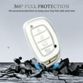 thumbnail image 6 of OFFCURVE Car Key Fob Cover for Hyundai, TPU Key Fob Case Holder for Hyundai Elantra Tucson Sonata Elantra GT Ioniq 4 Buttons Smart Key Protector, White, 6 of 6