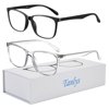 2 Pack Blue Light Blocking Glasses for Computer Eye Strain Dry Eye & Sour Eye, Anti UV Reduce Headache Ts001 Stylish Gaming Bluelight Blocker Glasses Men Women