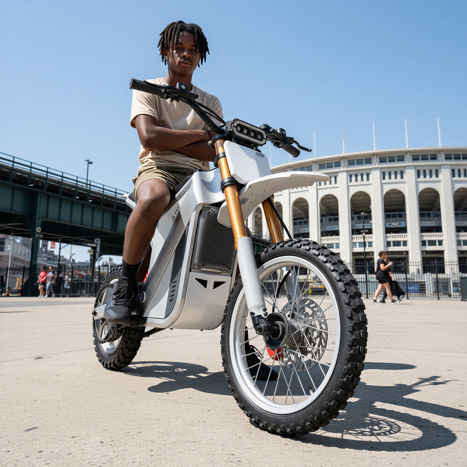 TST Electric Dirt Bike for Adults (16+), 3600W Peak Motor, 45MPH E-Motorcycle, 48V 22.5Ah Removable Lithium Battery, UL2849 Safety Certified, Off-Road Electric Mountain Bike