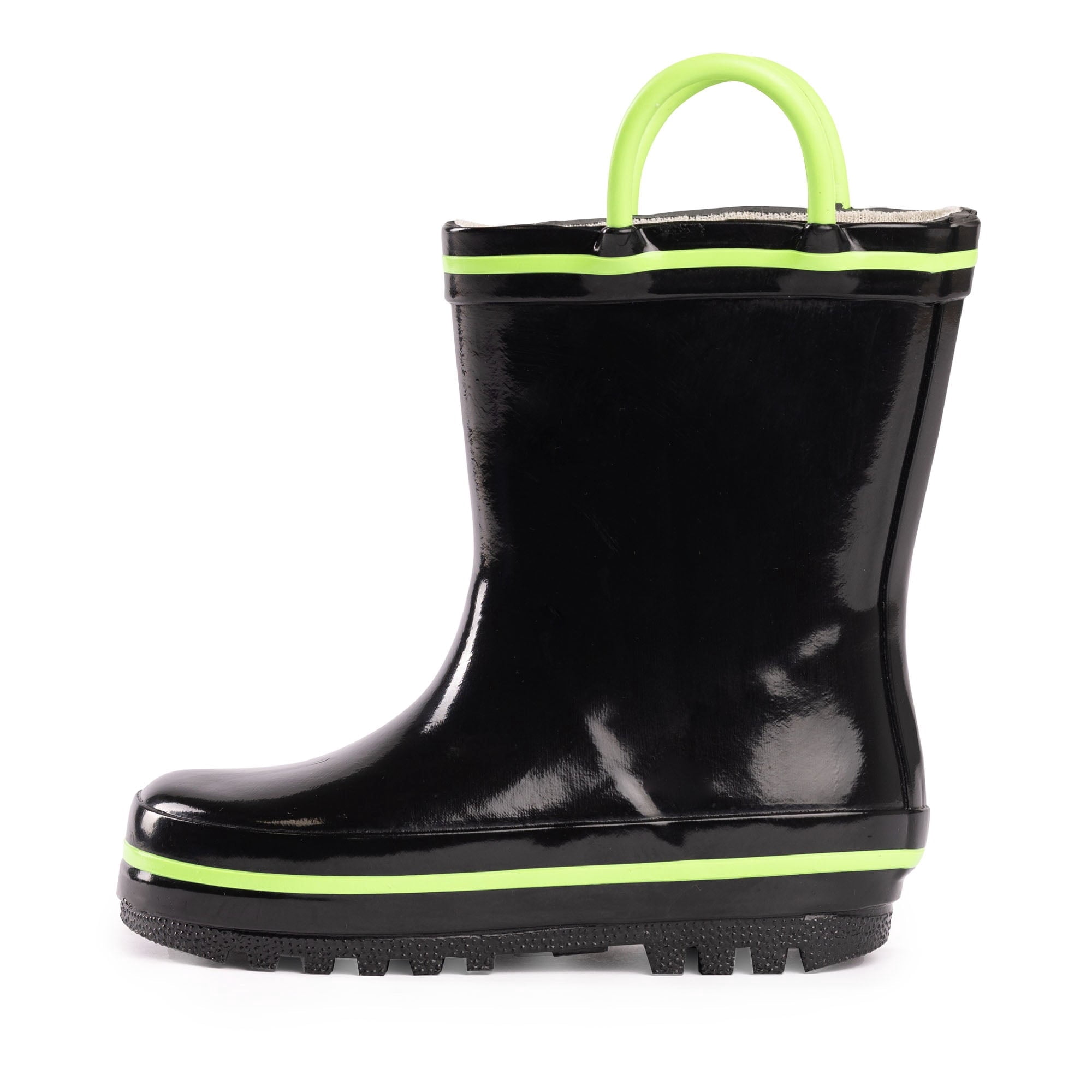 NORTY Boys Girls Toddler and Kids Waterproof Rain Boots Easy-On Handles Slip Resistant