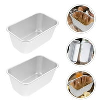 ELAYARD Set of 2 Aluminum Baking Loaf Pans for Home Kitchen Use, Non-Stick Bread Cake Mold