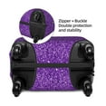 thumbnail image 4 of Haiem Glitter Purple Luggage Cover Printed Suitcase Covers for Luggage Elastic Washable Suitcase Protector Fits 18-32 Inch Luggage-X-Large, 4 of 9