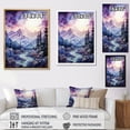 thumbnail image 4 of Designart "Views Of The Majestic Mountains III" Landscape Mountains Floater Framed Wall Art Living Room, 4 of 5