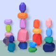 thumbnail image 1 of Juguetes apilables de madera León de piedra 20 piezas juguetes de madera Montessori, 1 of 3