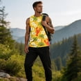 thumbnail image 4 of Satingcolo Sleeveless Tank Top for Men, Hawaiian Graphic Sleeveless Shirt, Summer Beach Daiyl Wear Tops, 4 of 6