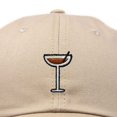 thumbnail image 2 of Dalix Espresso Martini Embroidered Cap Cotton Baseball Cute Cool Dad Hat Womens in Khaki, 2 of 5