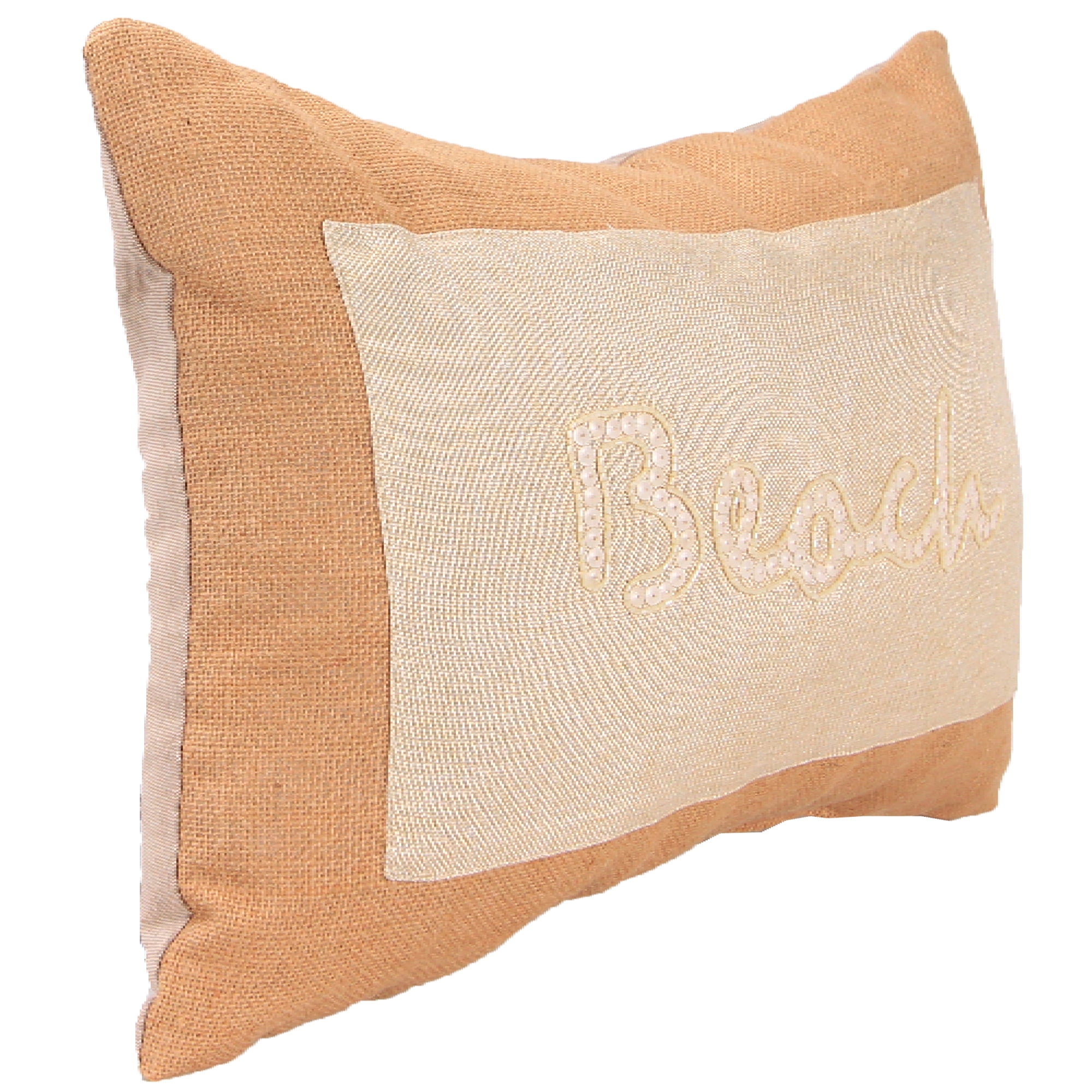 Jordan Manufacturing Knife Edge 20" x 14" Beaded Lumbar Toss Pillow
