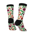thumbnail image 5 of Uemuo Vegetables Pattern Women's Crew Socks, Soft Durable Breathable Moisture-Wicking with Odor Control Cotton socks, 5 of 9