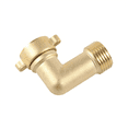 thumbnail image 2 of RV City Water Fill Inlet Flange Brass with Hose Elbow Check Valve Hookup Connector for Trailer Marine, 90 Degree, 2 of 7