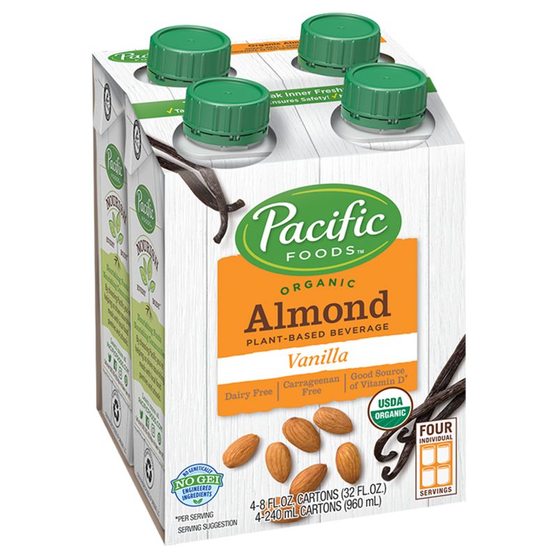 Pacific Foods Organic Almond Milk Non Dairy Beverage Low Fat Vanilla Pacific Foods Organic Almond Milk Non Dairy Beverage Low Fat Vanilla