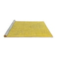 thumbnail image 2 of Ahgly Company Machine Washable Indoor Rectangle Oriental Yellow Industrial Area Rugs, 7' x 9', 2 of 4