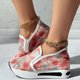 thumbnail image 2 of Amzcrzy Zapatos de mujer,Zapatos de mujer,Zapatillas de mujer, Zapatos de malla para mujer, con punta de bizcocho, suela gruesa, cuñas, zapatos casuales Sandalias Mujer Zapatillas De Casa, 2 of 7
