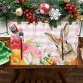 thumbnail image 2 of asddcavvf Easter Bunny Egg Pattern Linen Print Kitchen Dining Room Insulated Decorative Placemat（5） Dinner Table Mats for 4 round Table Dining Set for 10, 2 of 7