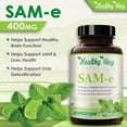 thumbnail image 5 of Healthy Way SAM-e Supplement for Brain Health, Liver, Mood & Joint Support, 400mg, 90 Capsules, 5 of 7
