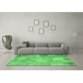 thumbnail image 3 of Ahgly Company Indoor Rectangle Patchwork Emerald Green Transitional Area Rugs, 4' x 6', 3 of 4
