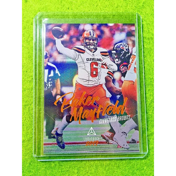 BAKER MAYFIELD ORANGE #/25 SP CARD JERSEY #6 BROWNS 2019 Luminance MAKE AN OFFER