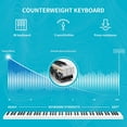 thumbnail image 6 of Cuoote Cu-901 88-Key Weighted Hammer Action Digital Piano with Full-Size Weighted Keys, Multifunctional Piano with 3 Pedals and Bluetooth, Multi-Tone Selection - Black, 6 of 7