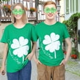 thumbnail image 6 of Simzone St.Patricks Day T-Shirt Women Shamrock T-Shirt Irish Shirt Funny St. Patricks Day Shirt with Shamrock Glasses, Green, XXL, 6 of 6