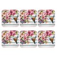 thumbnail image 2 of Balery 6 Pcs Bird And Floralleather Coasters Set, Drink Table Cup Coasters For Living Room Kitchen Coffee Decor, 2 of 9