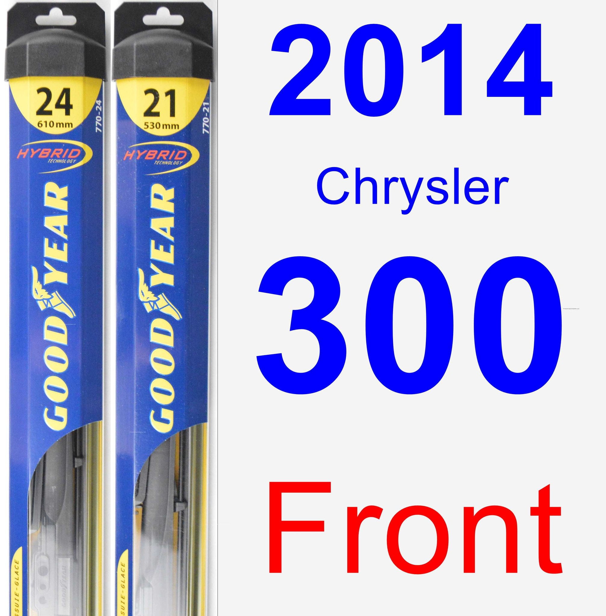 2014 Chrysler 300 Wiper Blade Set/Kit (Front) (2 Blades) Hybrid