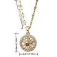 thumbnail image 2 of [Real Golden Plating] Style 360° Rotation Small Zou Chrysanthemum Flower Pendant Necklace Temperament Light Luxury Niche Design Sense Banquet Party Jewelry Accessories Annivers, 2 of 5
