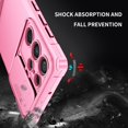 thumbnail image 5 of Decase Rugged Case for Samsung Galaxy S23 FE with Slide Camera Lens Protector,Heavy Duty Hybrid Military Grade Drop Protection Shockproof Kickstand Phone Cover,for Samsung Galaxy S23 FE,Pink, 5 of 9
