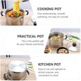 thumbnail image 3 of Stainless Steel Saucepan Soup Pot Non Stick Milk Pot Saucepan Cookware Side Spouts Induction Pan Kitchen Induction Cookware Silver, 3 of 7