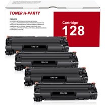 Toner H-Party Black Toner Cartridge 4-Pack for Canon CRG 128, imageCLASS MF4550, MF4570DN, MF4770N, D530, D550