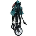thumbnail image 3 of Witaxima Minimeetall Multi-use Collapsible Foldable Wagon Cart with 3pcs Plastic Liner/Cover, Heavy Duty Utility Cart for Camping/Beach/Grocery, 25.98x17.32x37.4in, Cyan, 3 of 17