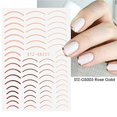 thumbnail image 4 of Pegatinas de uñas de línea francesa, pegatinas 3D para uñas, tira curva, oro, plata, línea blanca, estrellas, nubes, bruja gótica, pegatinas de esmalte de uñas, deslizadores adhesivos, pegatinas de d, 4 of 5