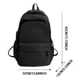 thumbnail image 3 of Fgnfyis Girls School Backpack Women Solid Color Stylish Lightweight Everyday Casual Large Capacity College Bookbag Kids Backpack White, 3 of 9