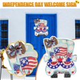 thumbnail image 5 of Injueey Único Día de la Independencia Letrero de puerta colgante de Hecho a mano Guirnalda colgante Memorable Decoración redonda Letrero Kits de decoración para fiestas Numero 3 Injueey HA024761-03, 5 of 5