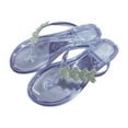 thumbnail image 2 of Wavsuf Flat Sandals for Women Transparent Casual Summer Clear Thong Sandals Size 7.5, 2 of 6