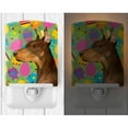 thumbnail image 2 of Caroline's Treasures SS4813CNL Doberman Easter Eggtravaganza Ceramic Night Light, 6x4x3", multicolor, 2 of 2