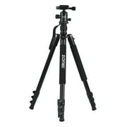 ZOMEI Q555 63inch Lightweight Aluminum Alloy Travel Portable Camera Tripod with Ball Head/ Quick Release Plate/ Carry Bag for Nikon Sony DSLR