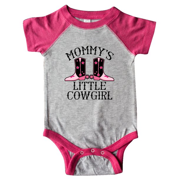 INKtastic Mommy Little Cowgirl Baby Clothes Infant Creeper Walmart
