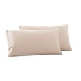 thumbnail image 3 of Bxaolu Cooling Pillow Cases for Hot Sleepers, King Size Set of 2, Soft & Breathable&nbsp;Pillow Covers with Envelope Closure,Gift, Beige, 20x35 Inches, 3 of 7