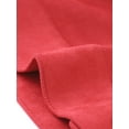 thumbnail image 5 of Chaqueta de gamuza sintética Allegra K con botones a presión y cuello vuelto para mujer Rojo XS, 5 of 5