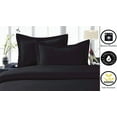 thumbnail image 3 of Hotel Quality 2-Piece Pillow Shams Microfiber Double Brushed-100% Hypoallergenic-Wrinkle Resistant, Standard/Queen, Black, 3 of 4