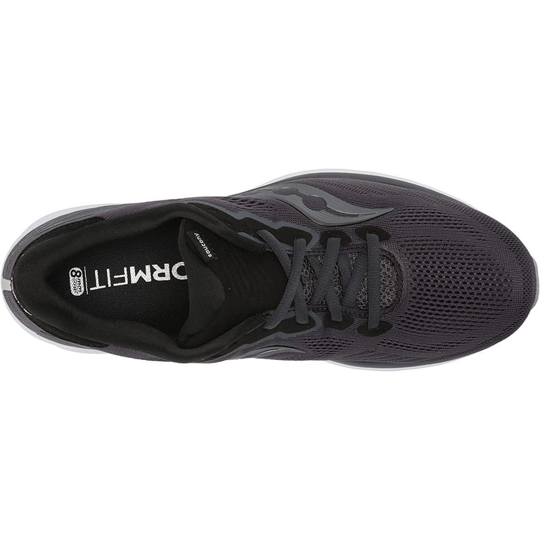 Saucony Mens Ride 14 Running Shoe Charcoal/Black