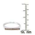 thumbnail image 3 of Sterling Silver with Natural Champagne Diamond Stackable Band Ring, 3 of 3