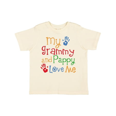 

Inktastic Grammy and Pappy Love Me Gift Toddler Boy or Toddler Girl T-Shirt