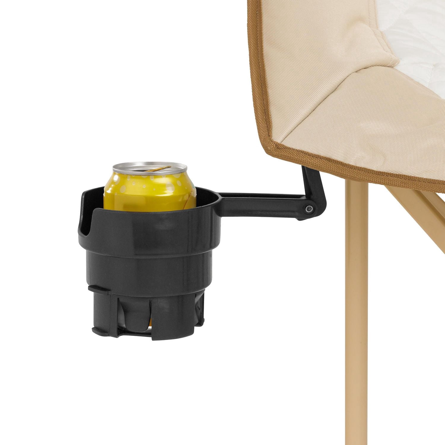 Chaise ronde de style glamping Ozark Trail, surdimensionnée et rembourrée, tissu doux et confortable, capacité de 300 lb, chaise portative pour le camping et l’extérieur, beige