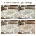 thumbnail image 7 of ODIKA 3'x5' Washable Area Rug Non-Slip, Flatweave, Easy Care Beige Para Boho Tapetes Interlocking Frame Symmetrical Sala Neutral for Hallway, Laundry Room, 7 of 7