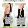 thumbnail image 4 of FORMRS Womens Corduroy Tote Bag Crossbody Shoulder Handbag with Pocket, Light Blue Shimmering Pattern, 4 of 7