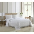 thumbnail image 3 of Collections Etc Luxurious Medallion Chenille Fringe Border Bedspread, 3 of 5