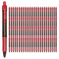 thumbnail image 4 of mingtron Stylos Gel, Lot de 100 Stylos Rouges Pointe Fine, Stylos à Encre Anti-Bavure pour Main Gauche, Stylos à Clic en Vrac, Stylos à Bille Roulante Rétractables pour une Écriture Fluide, 0,5 mm, Encre Rouge, 4 of 4